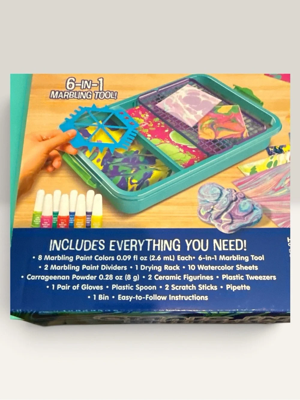 made by me! Ultimate Marbling Paint Studio - Teal Case